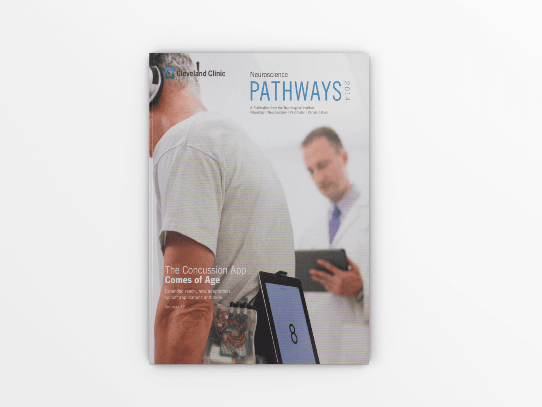 Magazine highlighting the app