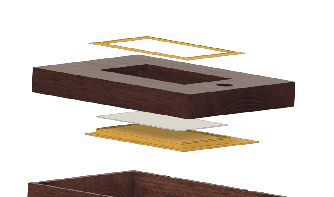 The mounting mechanism for the e-paper display
