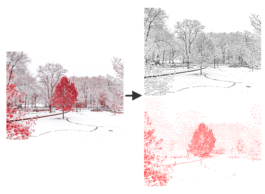 The image processing logic for the e-paper display