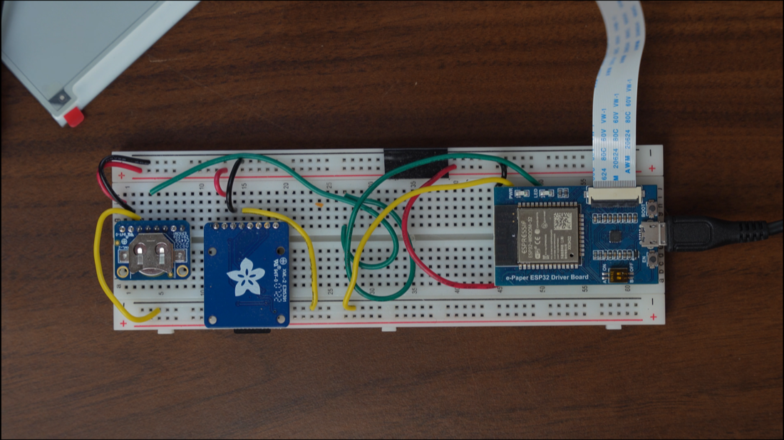 The first prototype used an ESP32